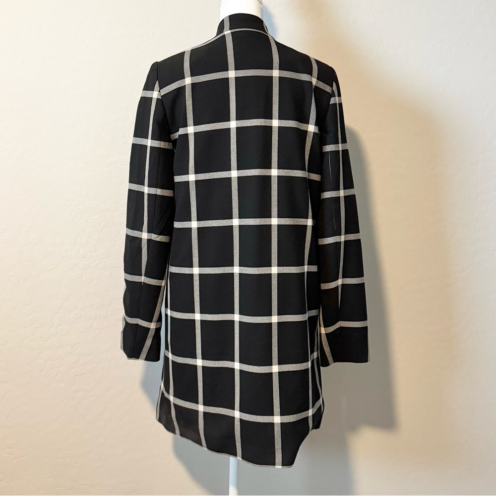 Carolina Belle Black White Grid Blazer Coat - Picture 2 of 7